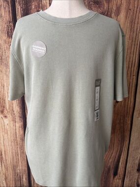 Falls Creek Men's Sage Green Garment-Washed Short Sleeve Tee
